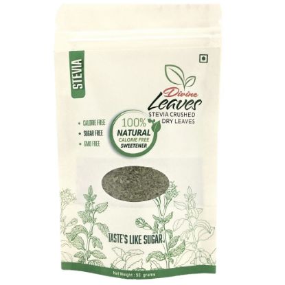 Picture of Dry Crushed Stevia Leaves  | Pack of 50g