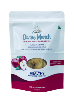 Picture of Divine Munch Apple Chips (Healthy Sweet) | Pack of 50g