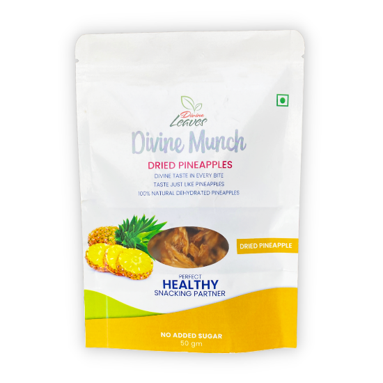 Picture of Divine Munch Pineapple Chips | Pack of 50g