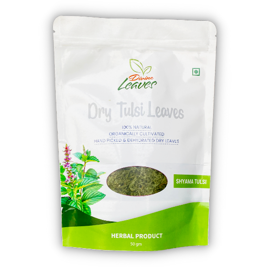 Picture of Divine Leaves Dry SHYAMA Tulsi | Pack of 50g