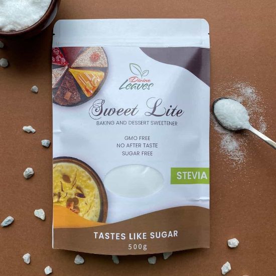 Divine Leaves Sweet Lite Stevia Sweetener is best for Baking and Dessert. Now everyone can enjoy their favorite cakes, pastries, muffins, kheer, and all sweet desserts without worrying about calories or diabetes. It is calorie-free, 100% natural and safe. 
