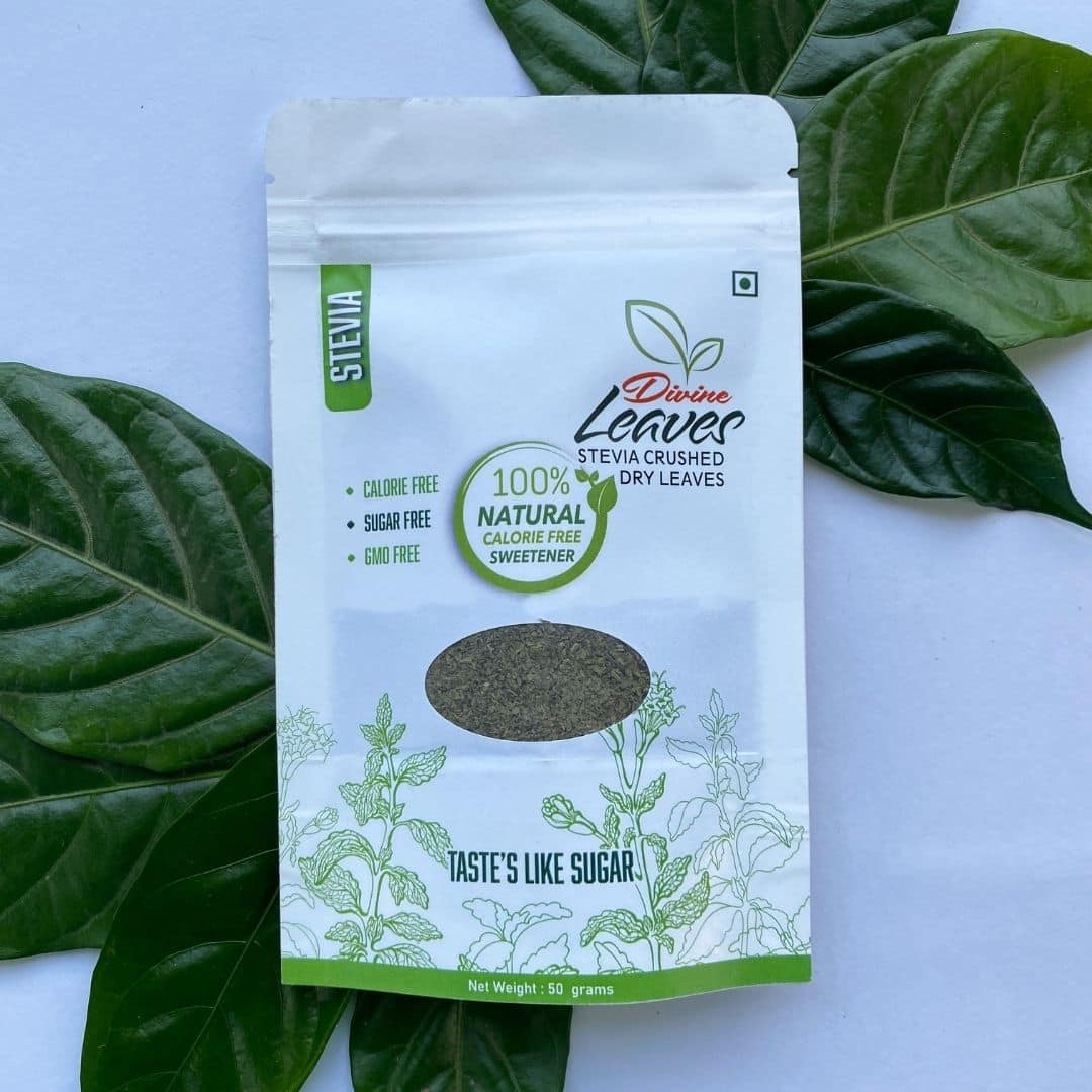 Dry Crushed Stevia Leaves Natural Sweetener Divine Leaves