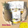 Divine leaves Pineapple Chips ( Tangy Masala) 100% natural dehydrated pineapples with calorie free sweetness of Stevia in the pack of 100 & 50gm. This is perfect healthy snacking partner for all seasons. This is perfect delicious pineapple for anytime.