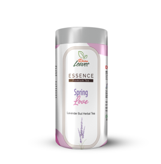 Divine Leaves Essence Premium Spring Love Lavender Buds Herbal Tea comes with earthy sweet aroma. It has amazing health benefits it helps you in better and stress free sleep, it helps in menstrual pain, protect skin from fungal infection. Helps in strong your immune system, and relieve migraines. It comes with lot other health benefits. 