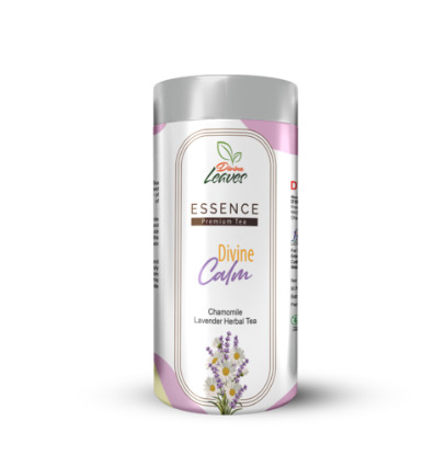 30g Pack of Divine Calm (Essence Premium Lavender Chamomile Herbal Tea) is perfect blend of Chamomile and Lavender tea is perfect choice for anxiety-relieving, relaxing and calming your mind and body. It has other amazing health benefits like helps in get better sleep, helps in reducing anxiety, helps in managing type 2 diabetes, promotes hair growth and so on. 