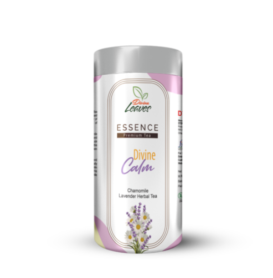 30g Pack of Divine Calm (Essence Premium Lavender Chamomile Herbal Tea) is perfect blend of Chamomile and Lavender tea is perfect choice for anxiety-relieving, relaxing and calming your mind and body. It has other amazing health benefits like helps in get better sleep, helps in reducing anxiety, helps in managing type 2 diabetes, promotes hair growth and so on. 