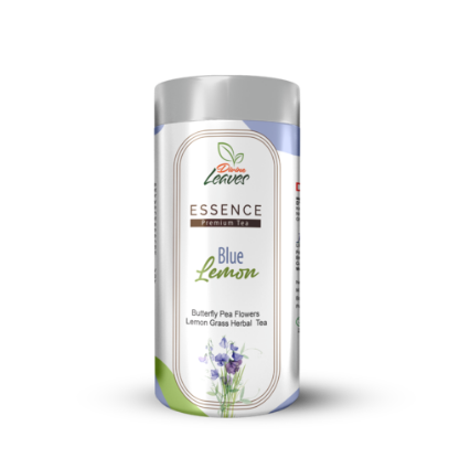 30g Pack of Divine Leaves Blue Lemon (Essence Premium Butterfly Pea Lemon Grass Herbal Tea) is amazing blend of Butterfly Pea Flower with Lemon Grass.  It's amazingly fresh herbal tea blend of the flowery, mildly sweet palatable, pleasurable, and pleasing flavor of Butterfly Pea flower along with the fresh noble, majestic flavor of Lemon Grass. It helps in weight loss and gives freshness with its unique lemon taste and aid metabolic function. It has long term relieve in reducing blood sugar level. Blue Lemon herbal tea can help you in reduce your stress and anxiety.  Order Now this surprisingly amazing Divine Leaves Blue Lemon Herbal Tea (Blue Pea blended with Lemon Grass). 